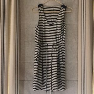 J. Crew Dress  black/white stripes